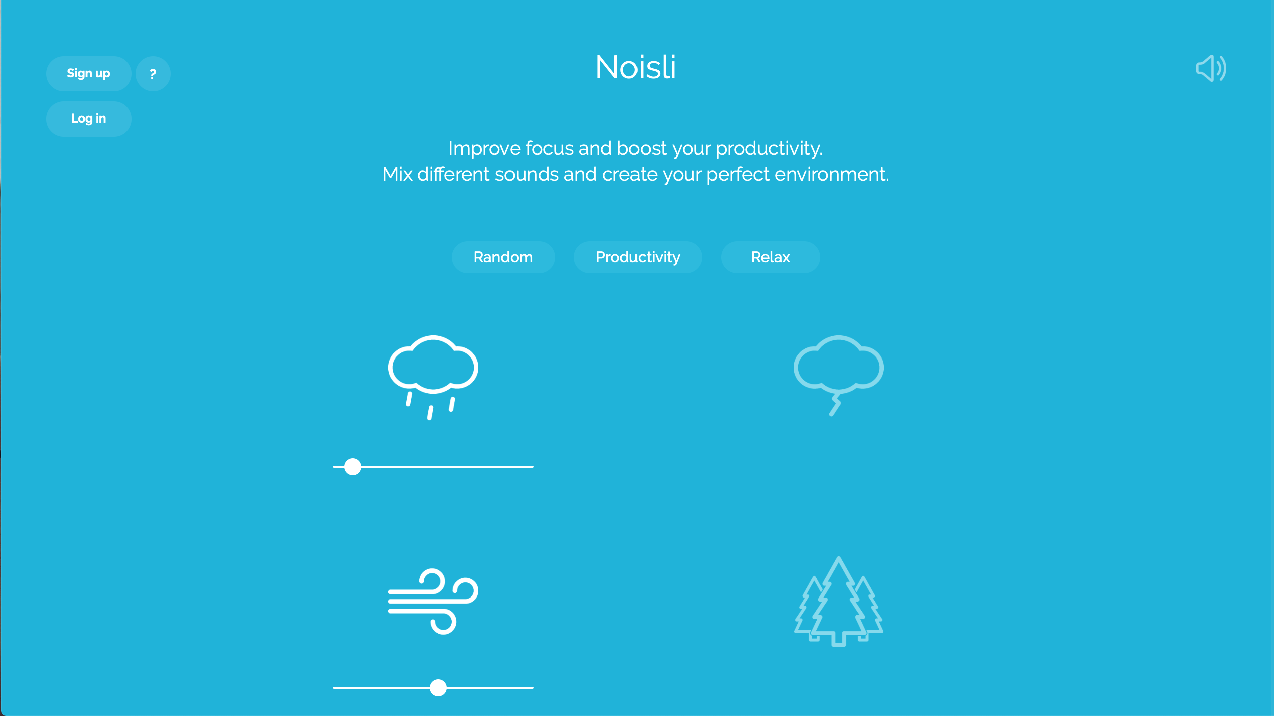 Noisli offers custom background sounds to listen to while you work.