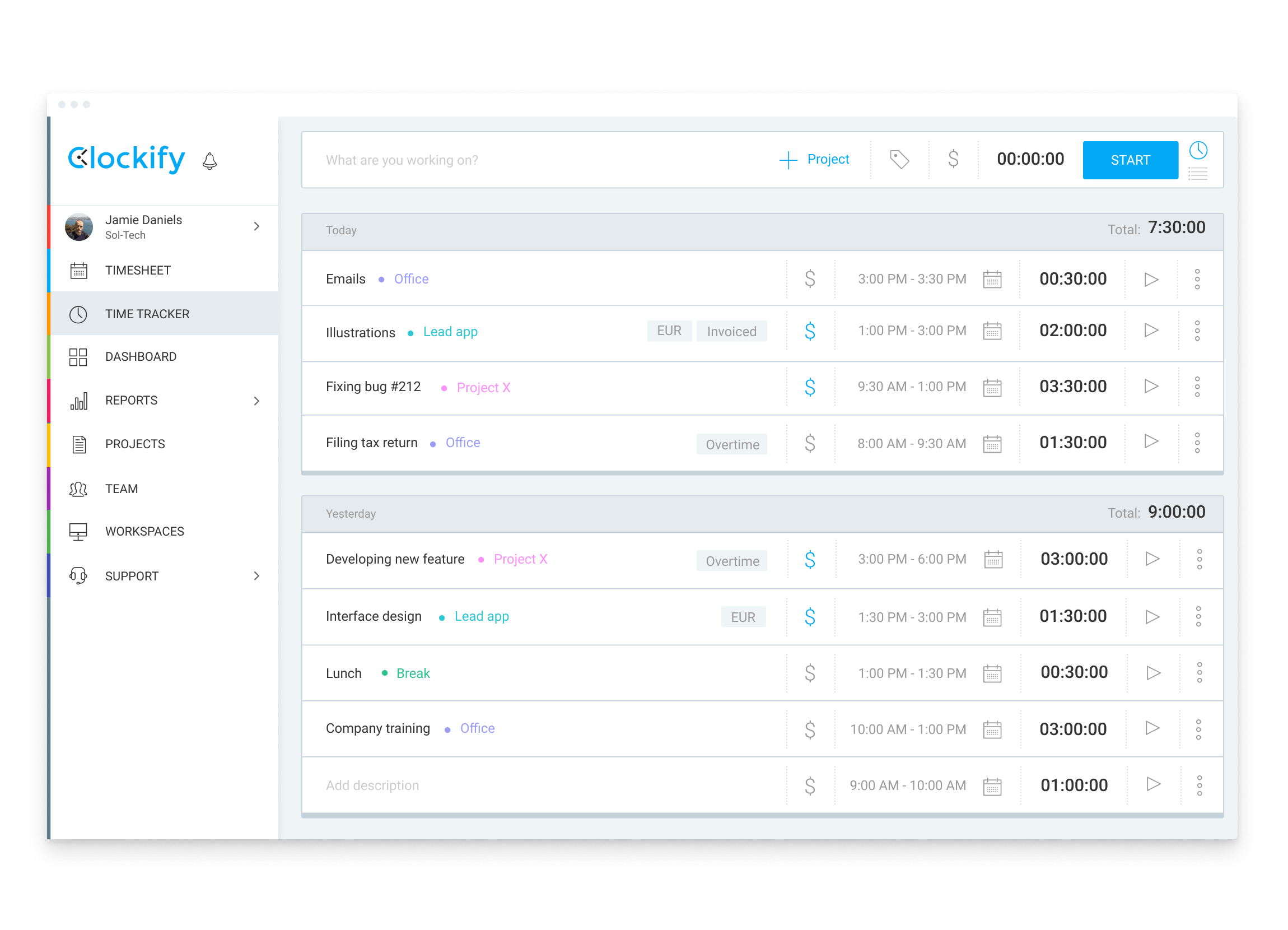 Clockify is a free time-tracking app for freelancers who charge by the hour--or anybody who wants to see where there time is going.