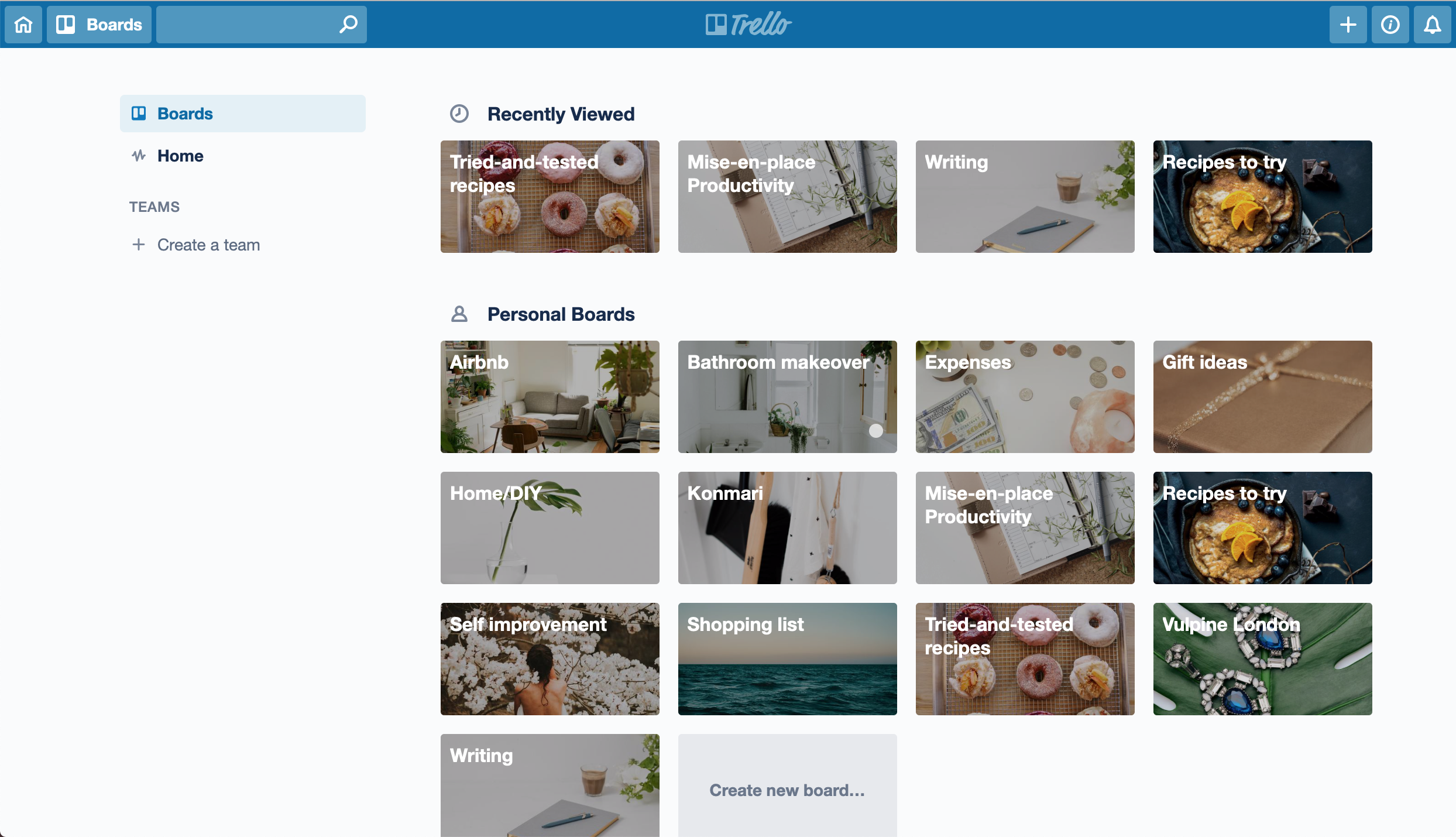 Trello helps you to visualise and achieve your goals step-by-step with boards and cards.