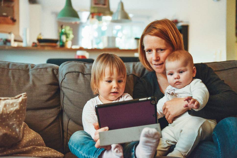 woman-family-children