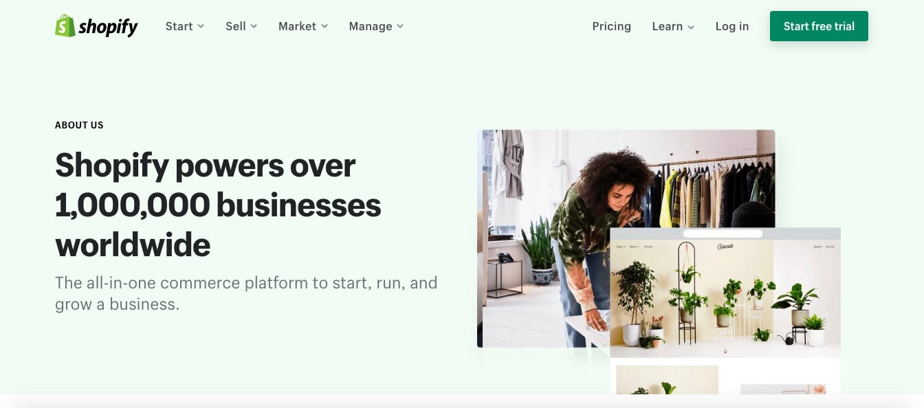 Shopify-website