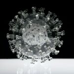 Luke Jerram coronavirus glass sculpture