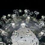 Luke Jerram coronavirus glass sculpture