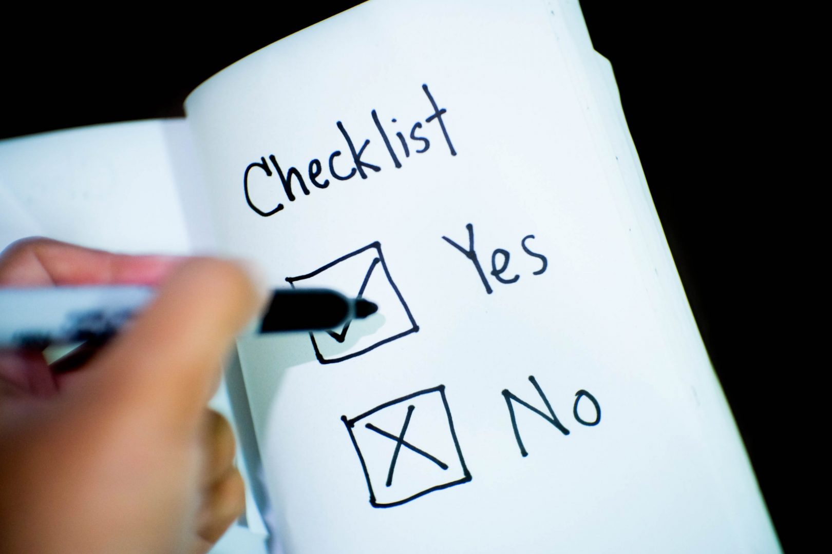 ticking-off-checklist