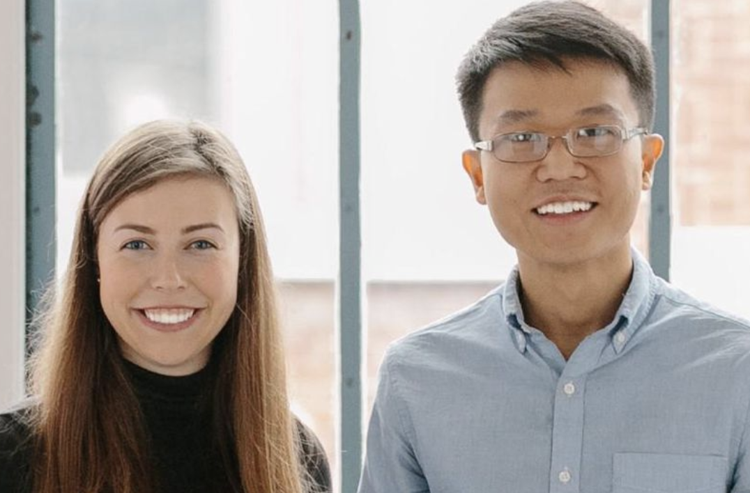 Hayley Leibson 25 and Scott Wu 22 co-founders at lunchclub