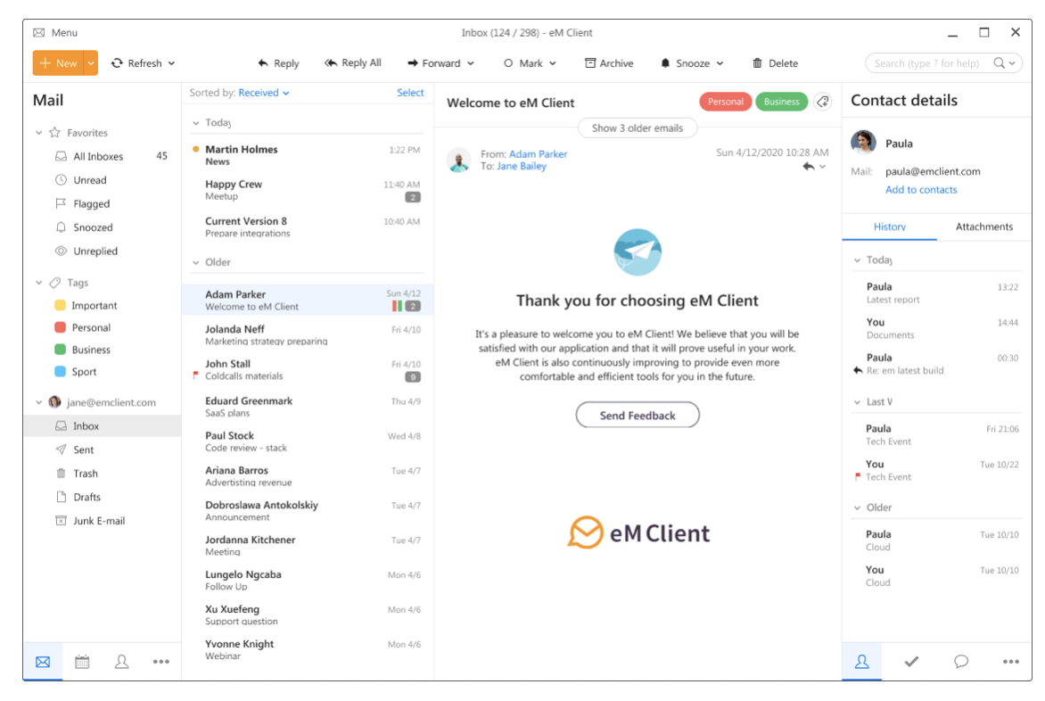 eM Client  The Best Email Client for Windows and Mac