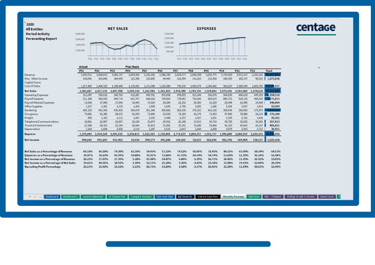 Forecasting Centage Corporation