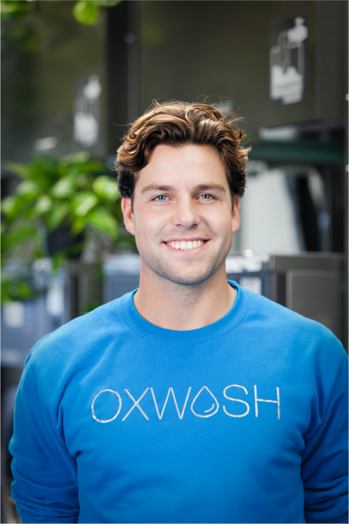 Dr Kyle Grant, founder of Oxwash