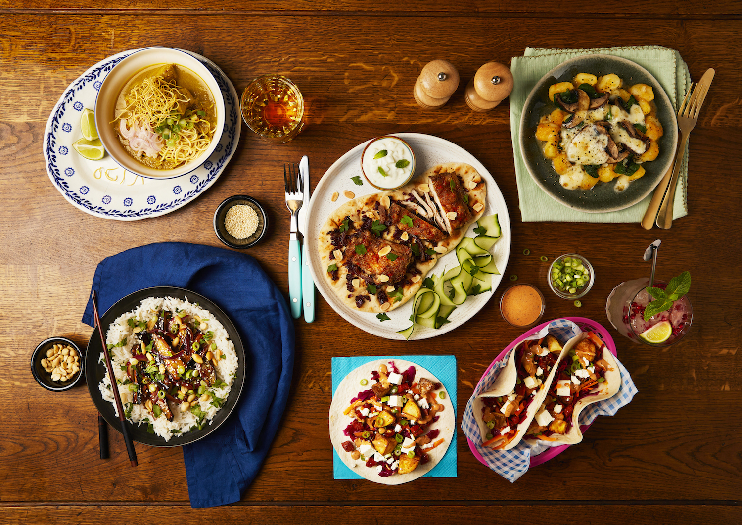 Cookstarter recipe overhead group shot