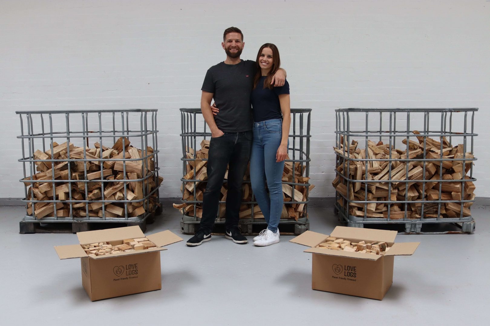Heather and Paul - Love Logs founders