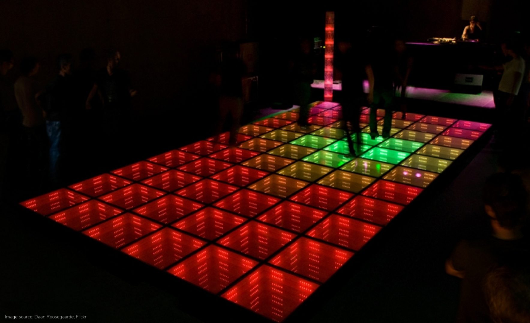 Kinetic energy floor - credit Sustainable Dance Floor at WATT Rotterdam- Daan Roosegaarde