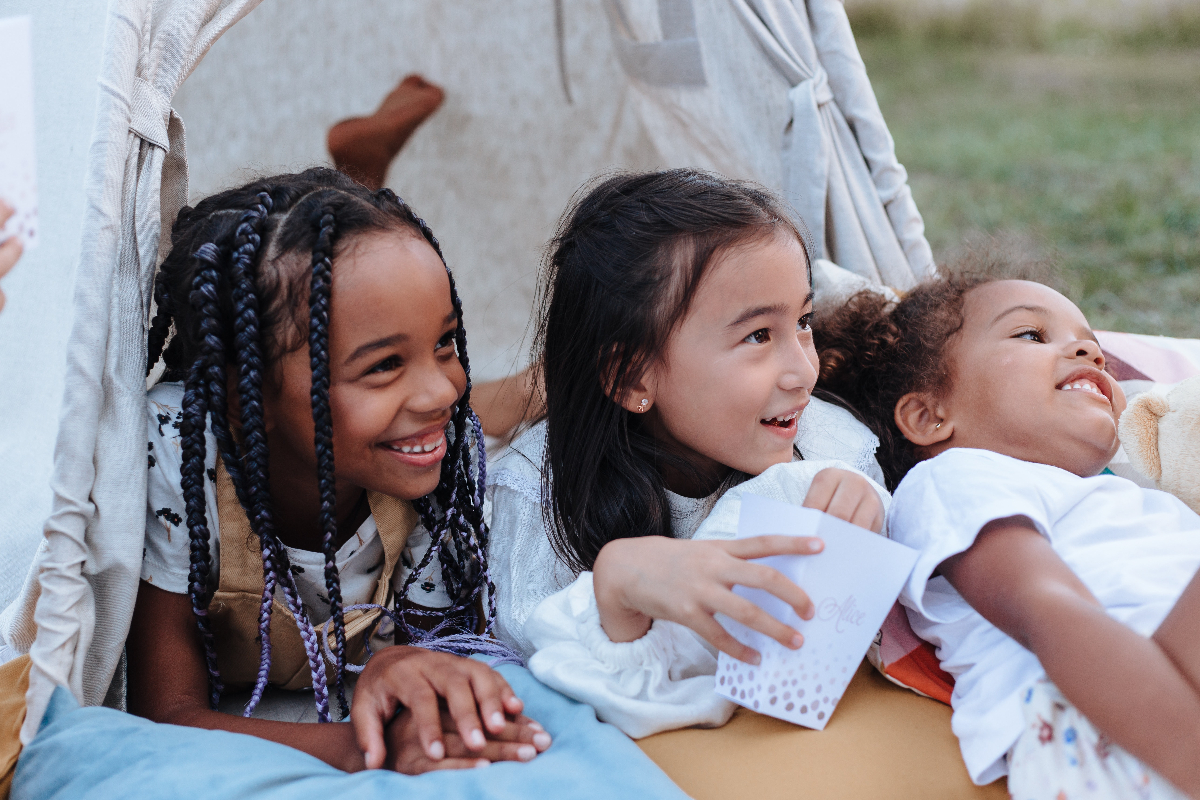 children happy