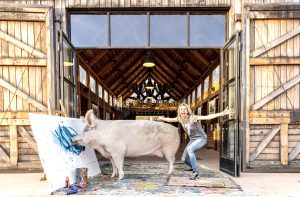 Joanne Lefson, Pigcasso the painting pig’s caregiver