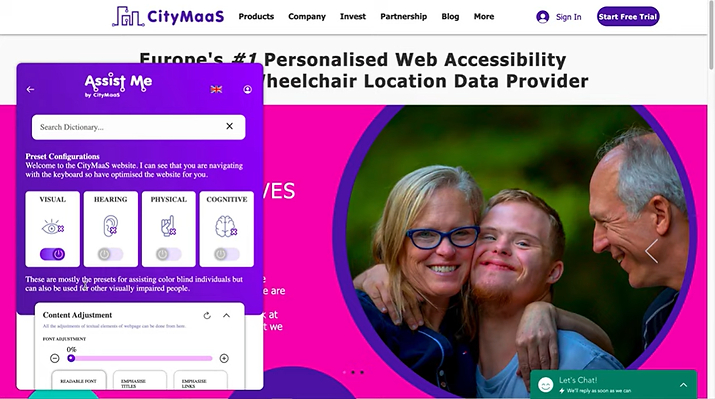 Assist Me Screen