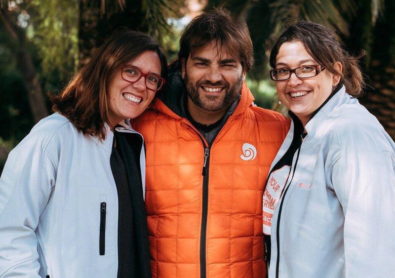 Maria Berruezo, Alba Padro and Enric Pallares