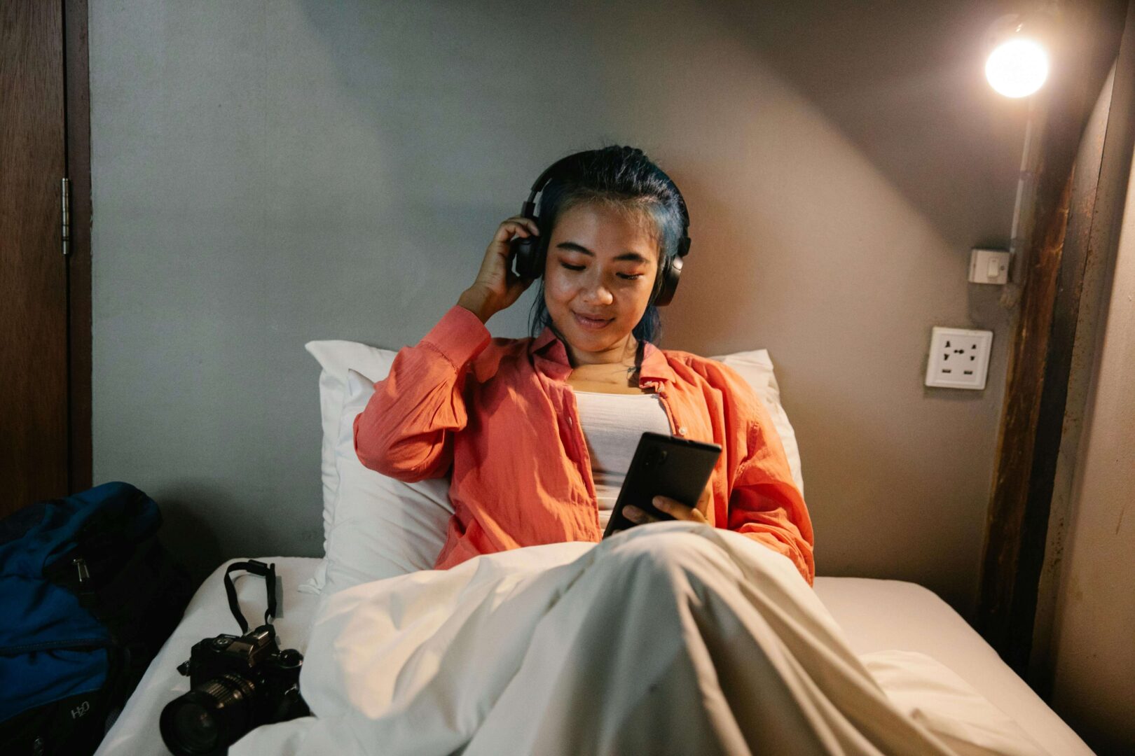 phone in bed