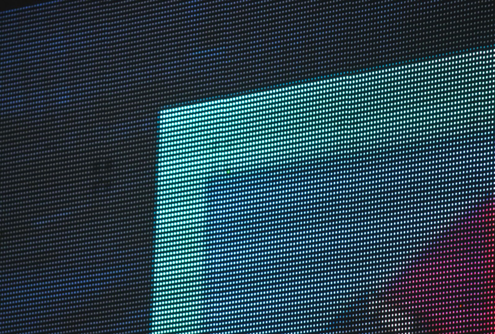Blue computer screen