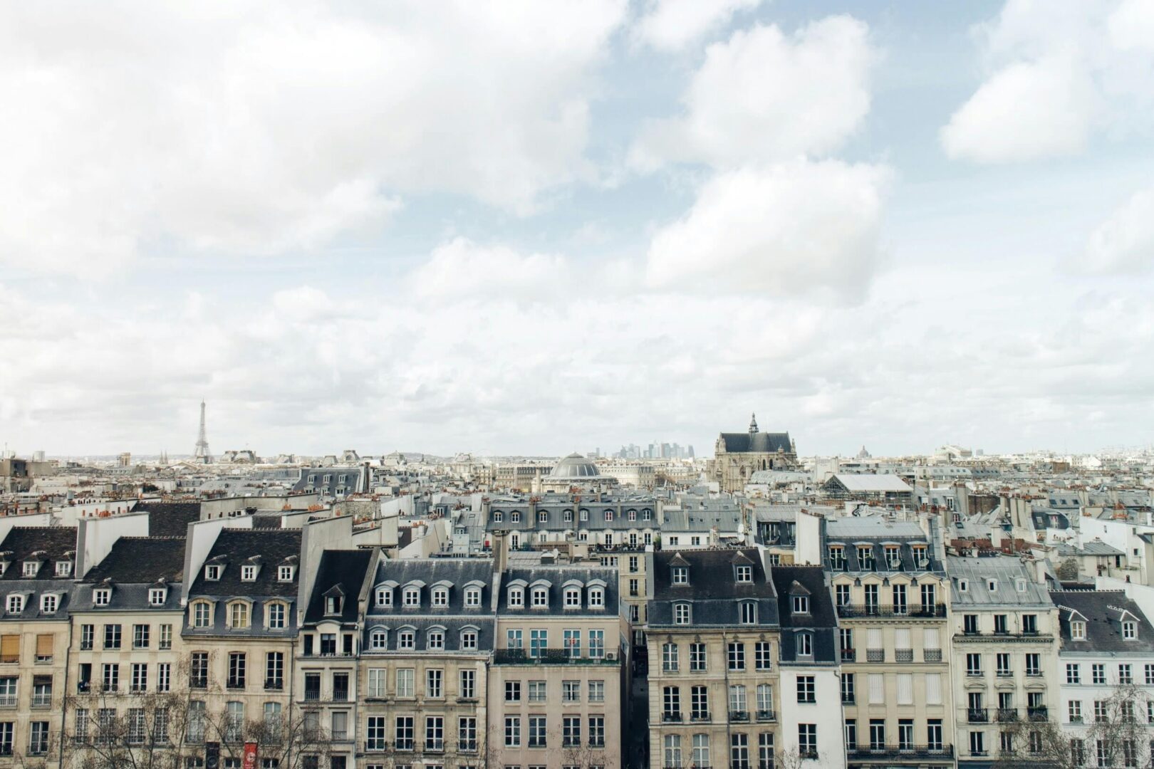 Photograph of Paris skyline.