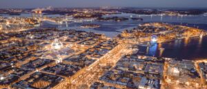 Helsinki at night