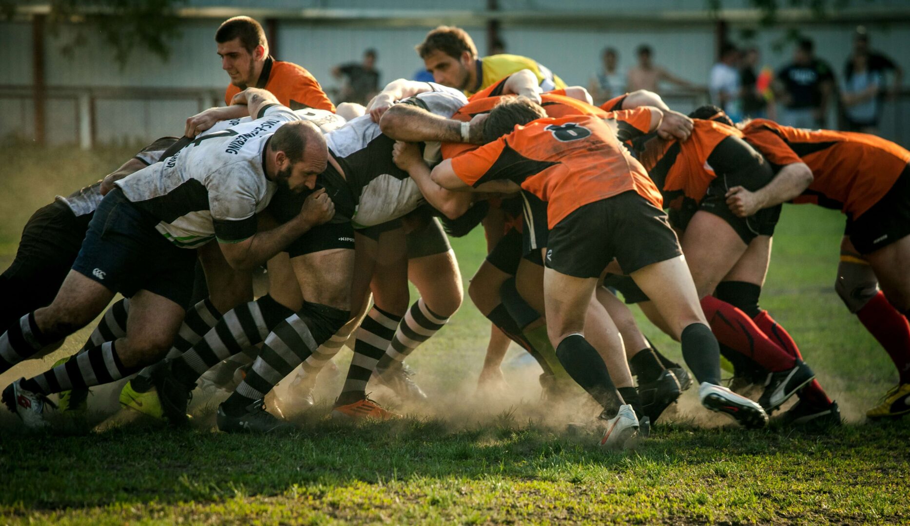 photograph-of-rugby-players-in-a-scrum