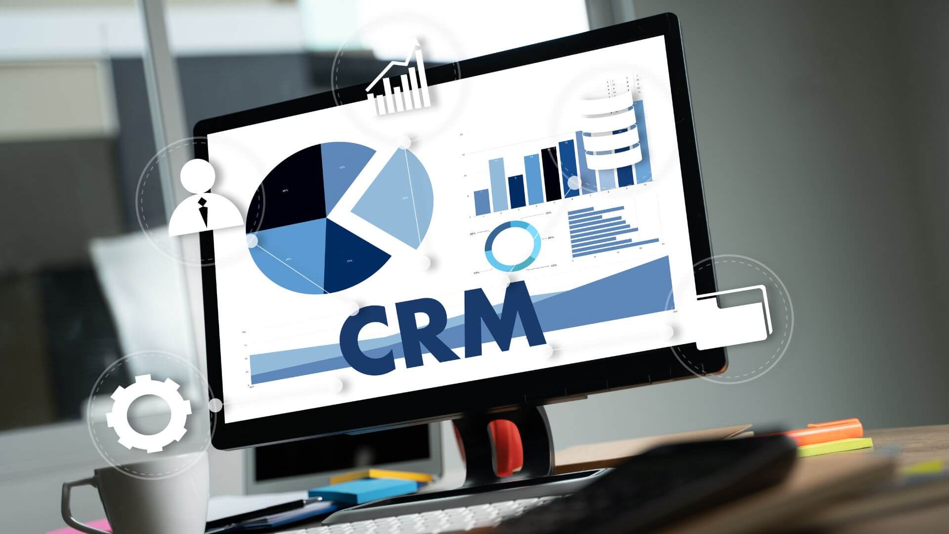 CRM Software On Computer