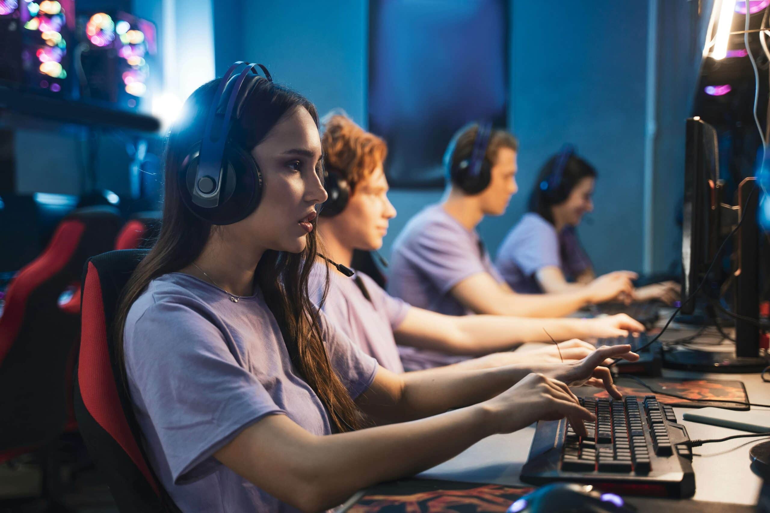 How Does A VPN Affect Online Gaming TechRound People Gaming Online Using A Vpn Scaled 
