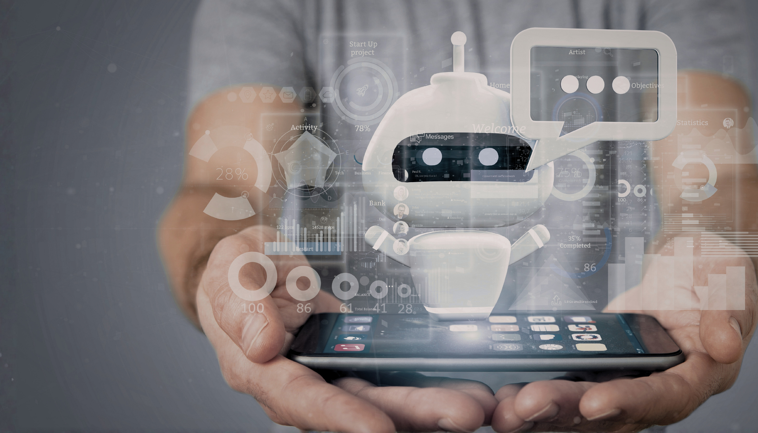 A person using an AI agent, illustrating the shift in AI tools from developer-focused products to mainstream productivity tools targeting non-technical users.