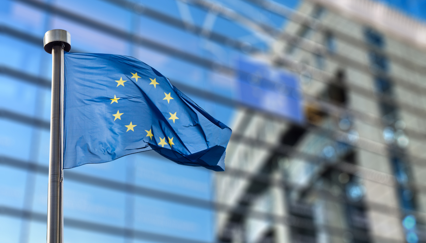 The European Union flag representing the EU's Tech Sovereignty Package – a major legislative push to reduce reliance on US tech companies and build independent digital infrastructure.